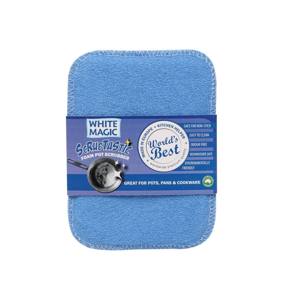 White Magic - Scrubatastic Foam Pot Scrubber Cleaning Equipment The Cooks Kitchen 