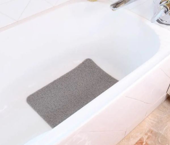 White Magic Non-slip Shower Mat - Platinum