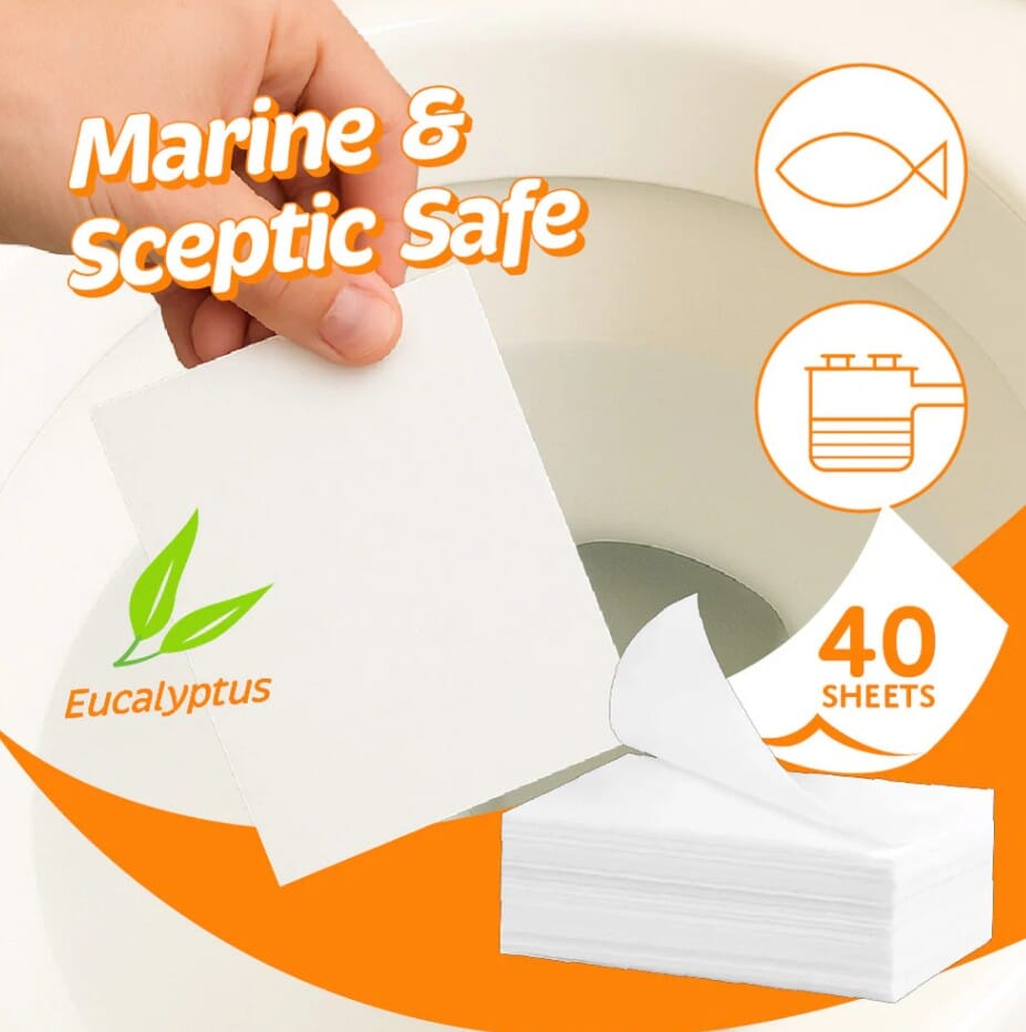 Eco Basics Toilet Cleaner Sheets - Eucalyptus Cleaning Equipment The Cooks Kitchen 