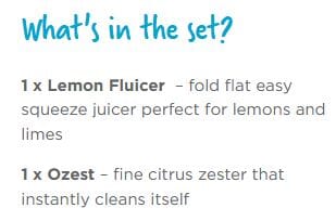 Dreamfarm Set Of Citrus Tools - Lemon Fluicer & Ozest Juicers & Spiralizers The Cooks Kitchen 