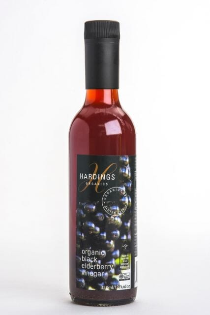 Hardings Organics Organic Black Elderberry Vinegar 350ml Salad Dressings & Toppings The Cooks Kitchen 