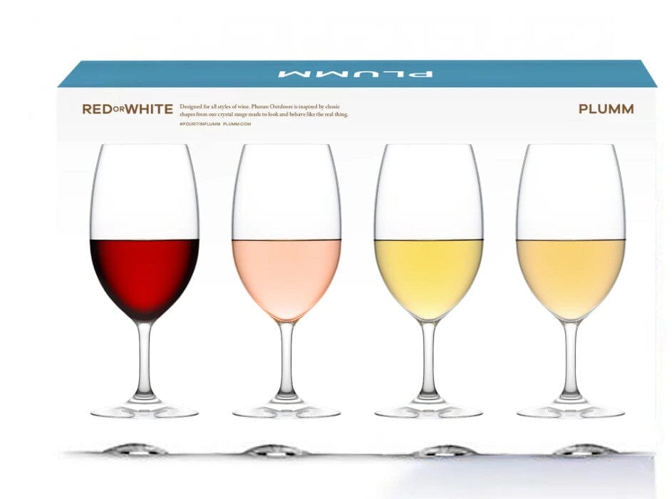 Plumm Outdoors Red Or White Wine Glass - 4 Pack Wine & Champagne The Cooks Kitchen 