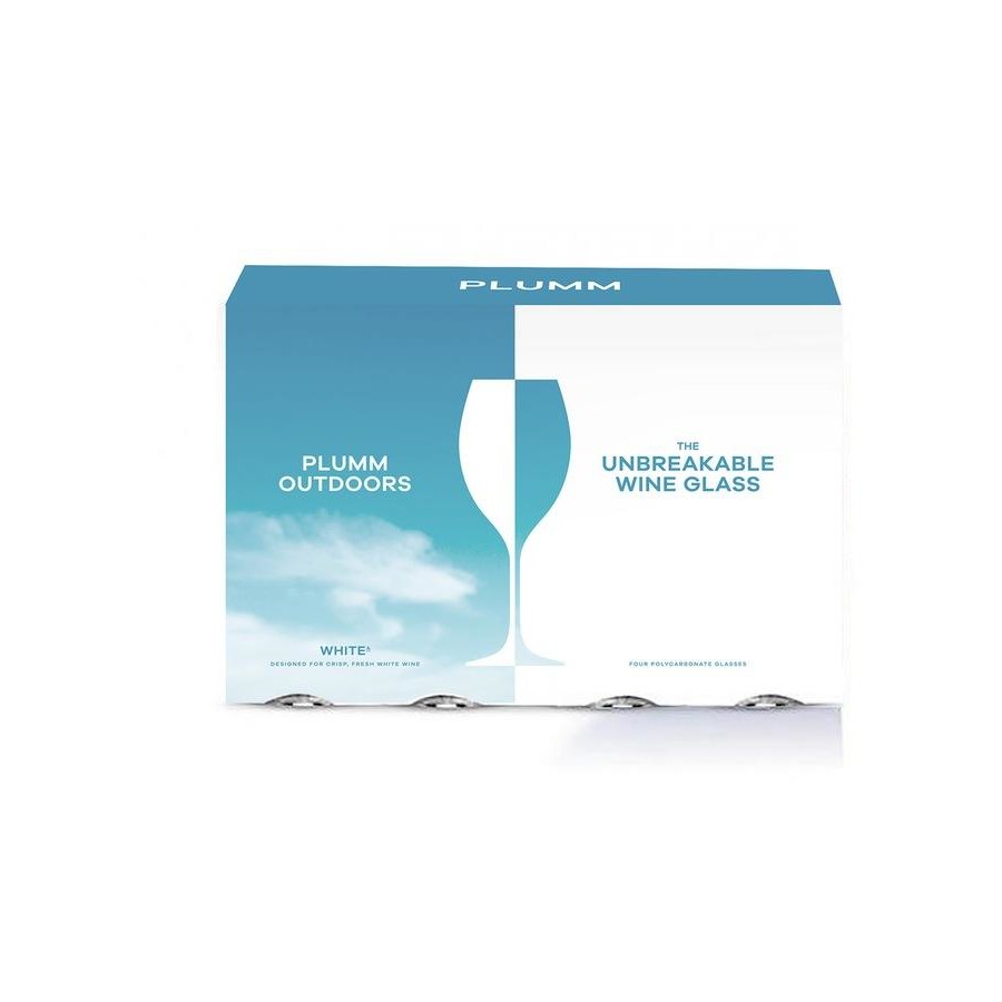 Plumm Outdoors White Wine Glass - 4 Pack