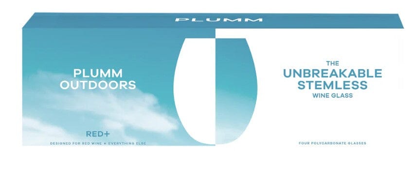Plumm Outdoors Stemless Red Or White Wine Glass - 4 Pack Glassware The Cooks Kitchen 