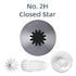 No.2h Closed Star Medium S/s Piping Tips The Cooks Kitchen Mandurah 