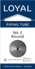 Loyal Piping Tube - No.2 Round Piping Tips The Cooks Kitchen 