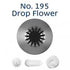 Loyal Piping Tip - No.195 Drop Flower Piping Tips The Cooks Kitchen Mandurah 