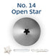 Loyal Piping Tip - No. 14 Open Star