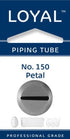 Loyal Piping Tip - No.150 Petal Piping Tips The Cooks Kitchen 