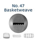 Loyal Piping Tip - No.47 Basket Weave Piping Tips The Cooks Kitchen 