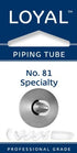 Loyal Piping Tip - No.81 Specialty Piping Tips The Cooks Kitchen 