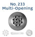 Loyal Piping Tip - No.233 Multi Opening