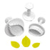 Mondo Bakeware - Rose Leaf Plunger Cutter Set 3pc