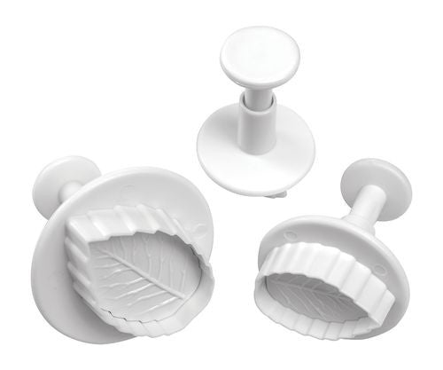 Mondo Bakeware - Rose Leaf Plunger Cutter Set 3pc