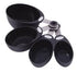 Mondo Measuring Cup Set Black 4 Piece Scales The Cooks Kitchen 