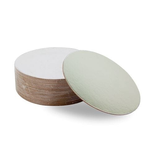 Mondo 12in/30cm Compressed Cake Board Round Silver Boards & Boxes & Packaging The Cooks Kitchen Mandurah 