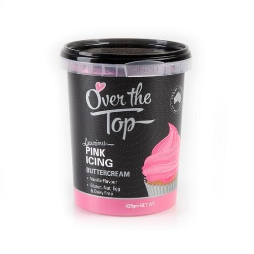 Over The Top Buttercream - Pink - 425g Icing The Cooks Kitchen 