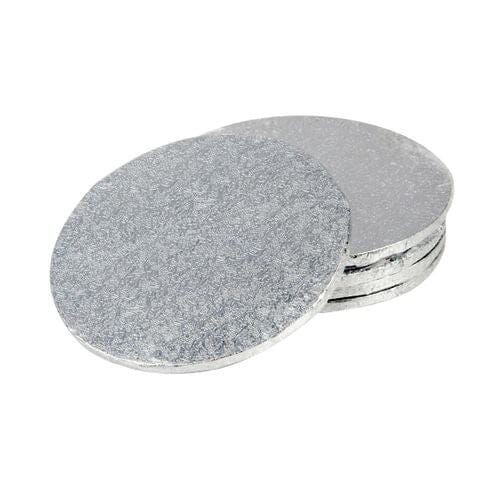 Mondo Cake Board Round - Silver Foil 4" 10cm Boards & Boxes & Packaging The Cooks Kitchen 