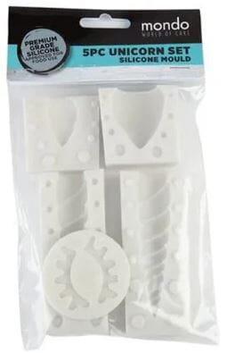 Mondo 5 Pce Unicorn Set Silicone Mould Sugar Craft The Cooks Kitchen 