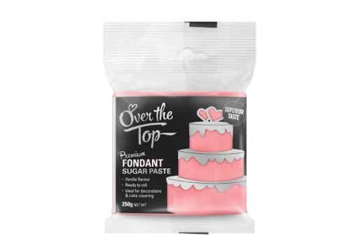 Over The Top Premium Fondant 250gm Rose Pink