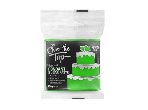 Over The Top Premium Fondant 250gm Grass Green