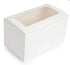 Mondo White Cupcake Box - 2 Cup - 4x7"