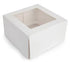 Mondo White Cupcake Box - 4 Cup - 7x7"