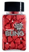 Ott Edible Bling Love Hearts - Red 55g