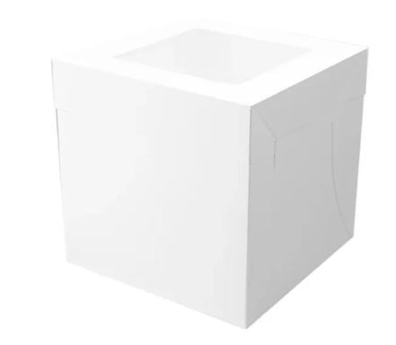 Modo White Cake Box 12in Tall 10inx10in