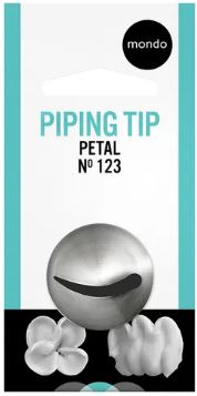 Mondo #123 Stainless Steel Petal Piping Tip