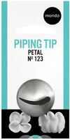 Mondo #123 Stainless Steel Petal Piping Tip