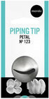 Mondo #123 Stainless Steel Petal Piping Tip