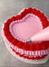 Mondo Heart Cake Board 10in White - 3mm Compressed