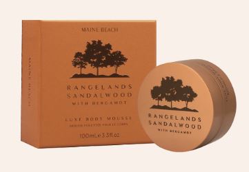 Maine Beach Rangelands Sandalwood (with Bergamot) Body Mousse 100ml