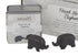 Amalfi Forget Me Not Elephants 2pcs Set Rustic Brown 4x7cm To be sorted The Cooks Kitchen 