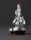 Davis & Waddell Fine Foods 5pc Port Set, 800ml Flask, 60ml Sippers