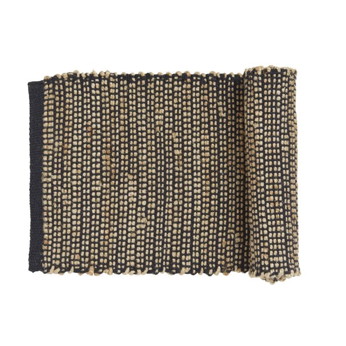 Orson Runner 35x140cm Natural/ Black Table Runners The Cooks Kitchen 