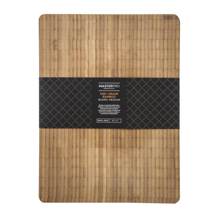 Masterpro Bamboo End-grain Medium Rectangular Board 38x28x3cm Chopping Boards & Surface Savers The Cooks Kitchen 