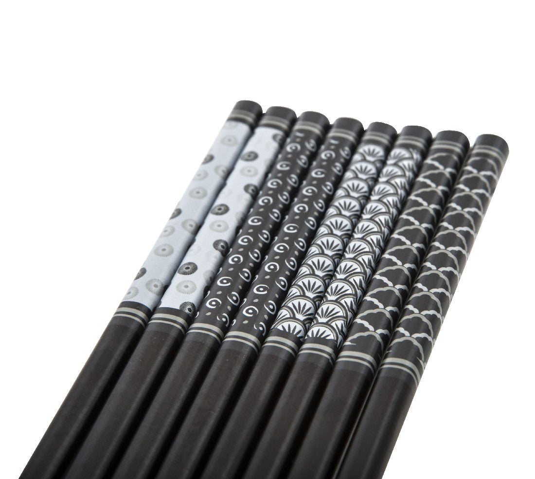 Davis & Waddell Bamboo Chopsticks Set Of 4 Pairs