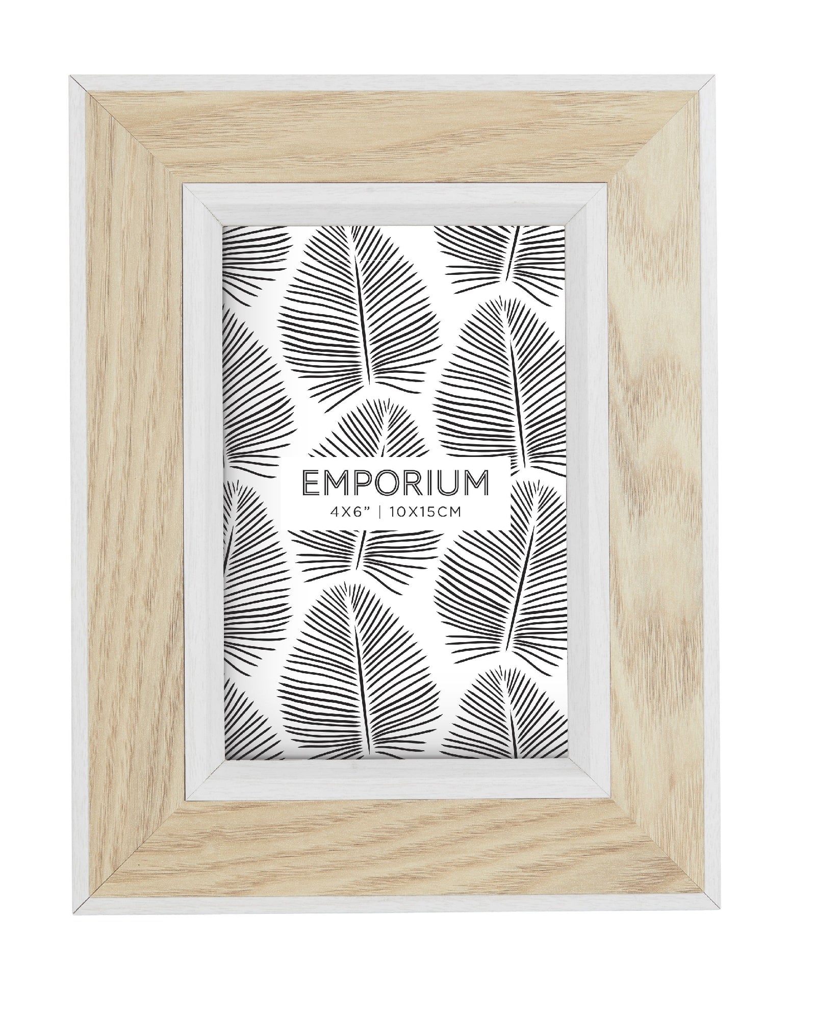 Emporium Tazmin 4x6" Photo Frame 17x22cm Natural/white