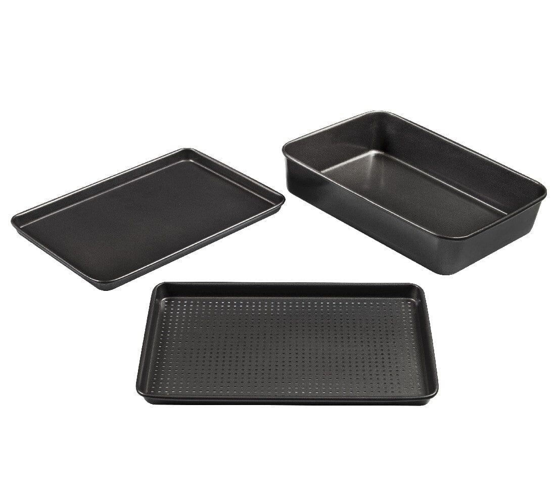 Masterpro 3pce Non-stick Roast & Crisp Set Roasting & Smoking The Cooks Kitchen Mandurah 