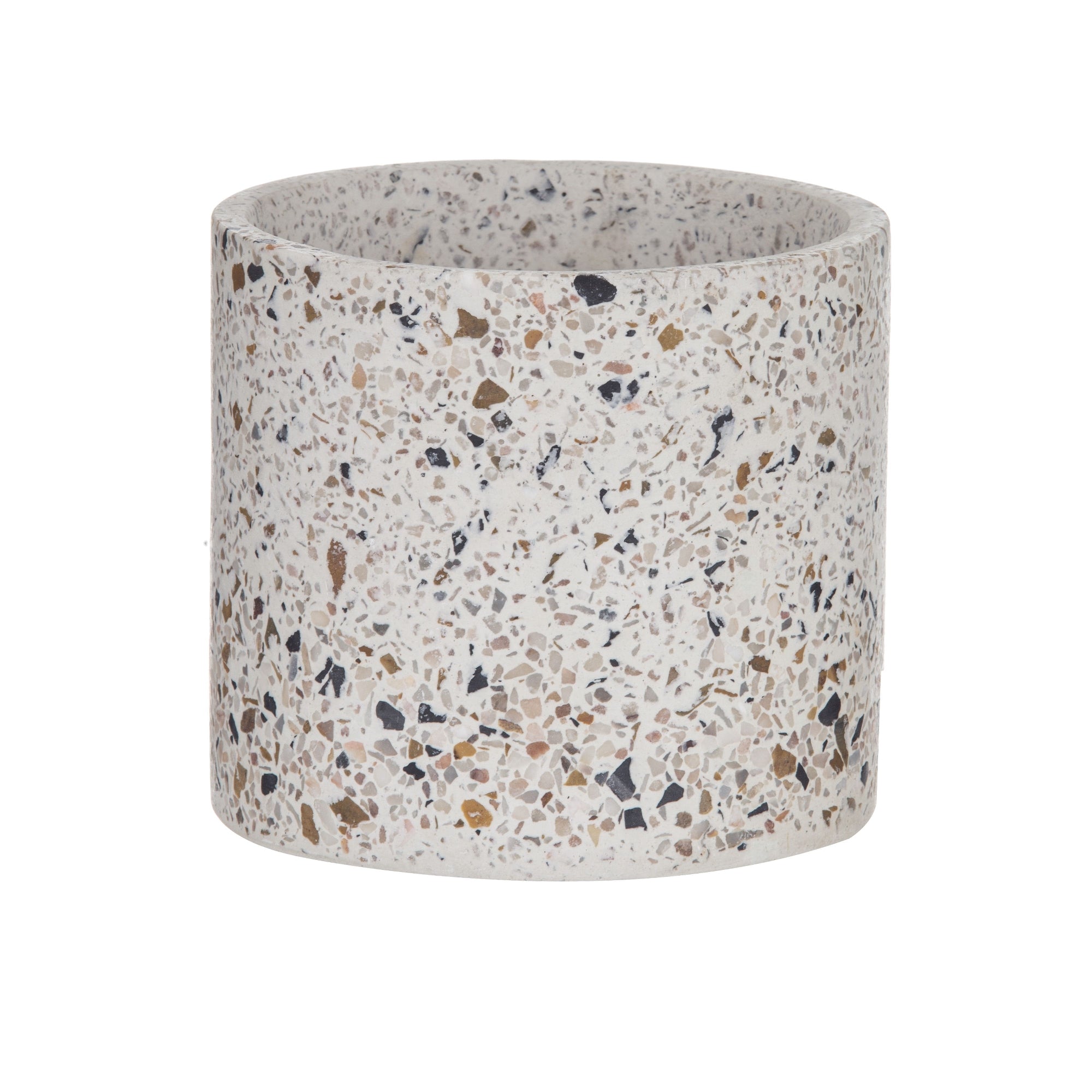 Emporium Letta Planter 14x14x13cm Natural Terrazzo