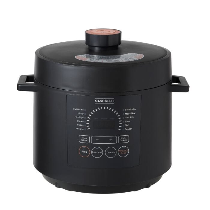 Masterpro Pressure Cooker 6l Black Multi Cookers The Cooks Kitchen 