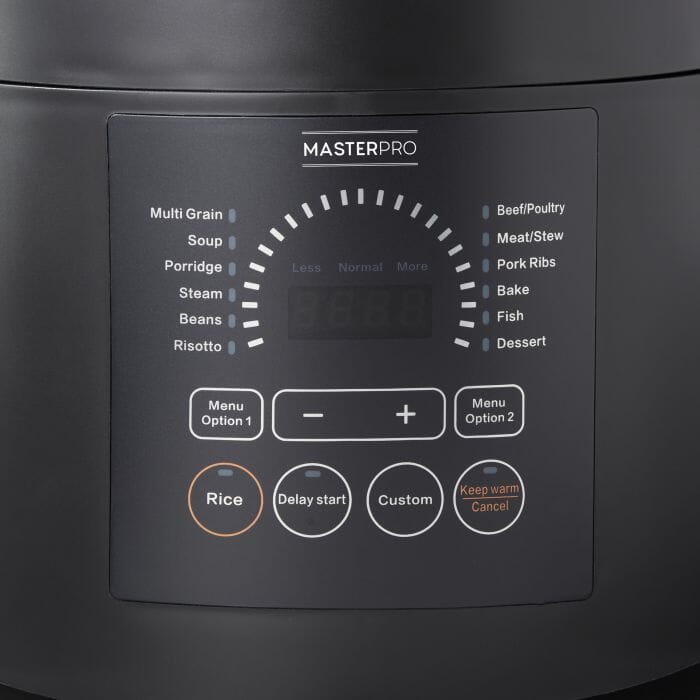 Masterpro Pressure Cooker 6l Black Multi Cookers The Cooks Kitchen 
