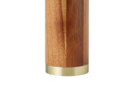 Davis & Waddell Acacia & Brass Pepper Mill Natural 5x18cm Salt & Pepper Mills The Cooks Kitchen Mandurah 