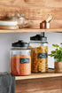 Academy Oversized Glass Jar W/ Matte Black Lid - 4.1l General Storage The Cooks Kitchen Mandurah 