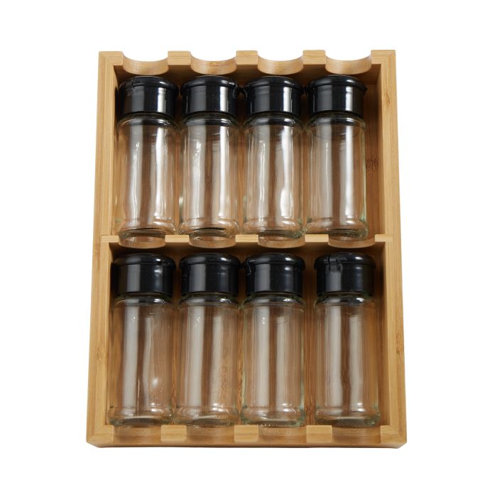 8 Canister Spice Holder 25.5x19.8x5.8cm