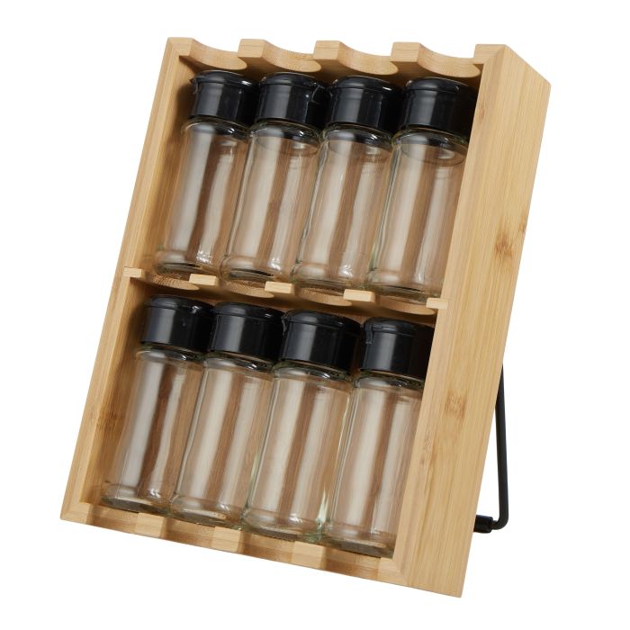8 Canister Spice Holder 25.5x19.8x5.8cm