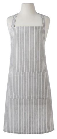 Davis & Waddel Butcher Stripe Apron 80x70cm - Grey