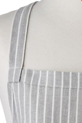 Davis & Waddel Butcher Stripe Apron 80x70cm - Grey
